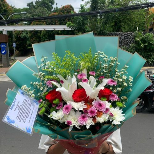 Handbouquet fresh flowers (18)